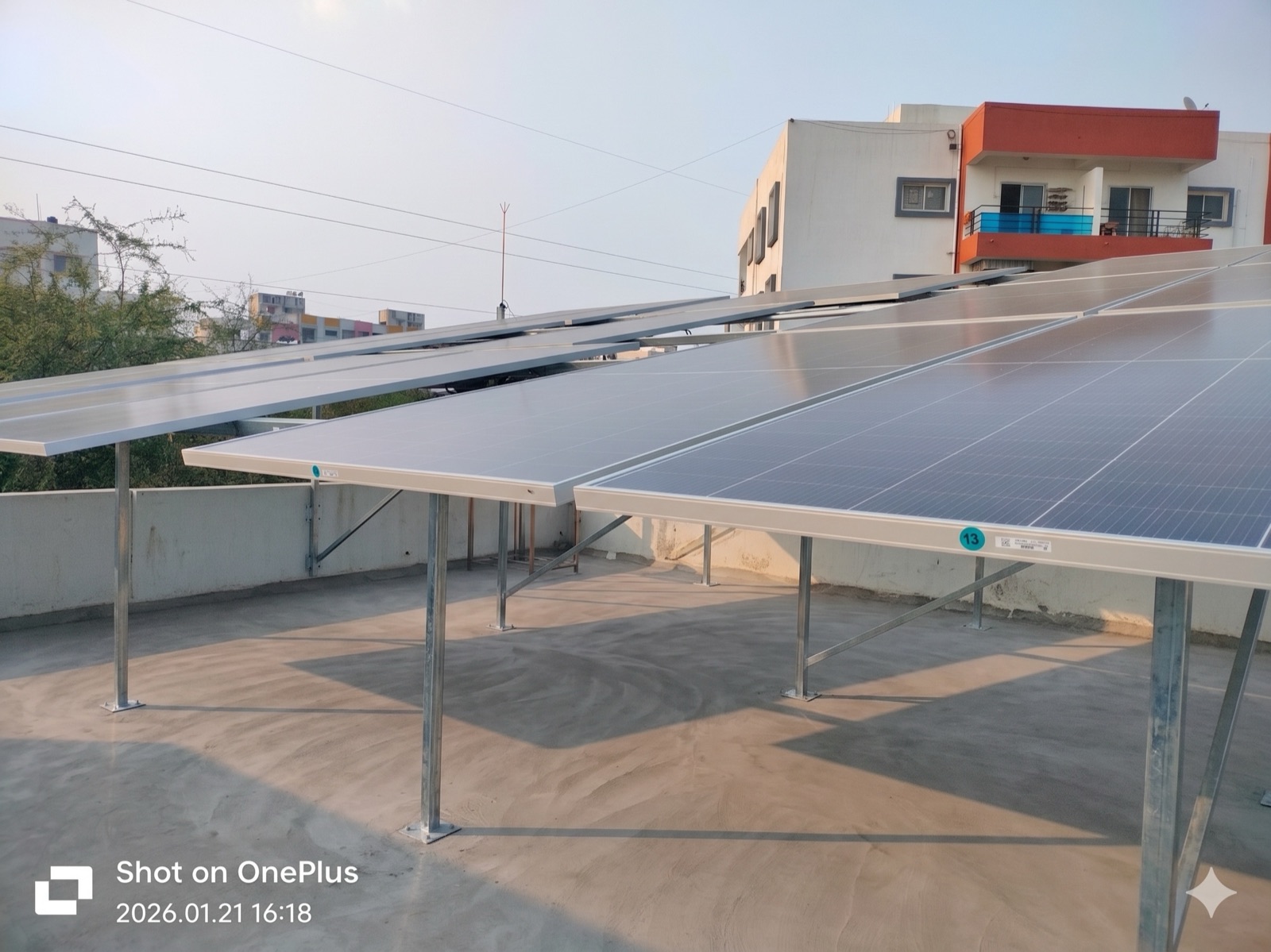 Thorat Family solar installation, Manchar